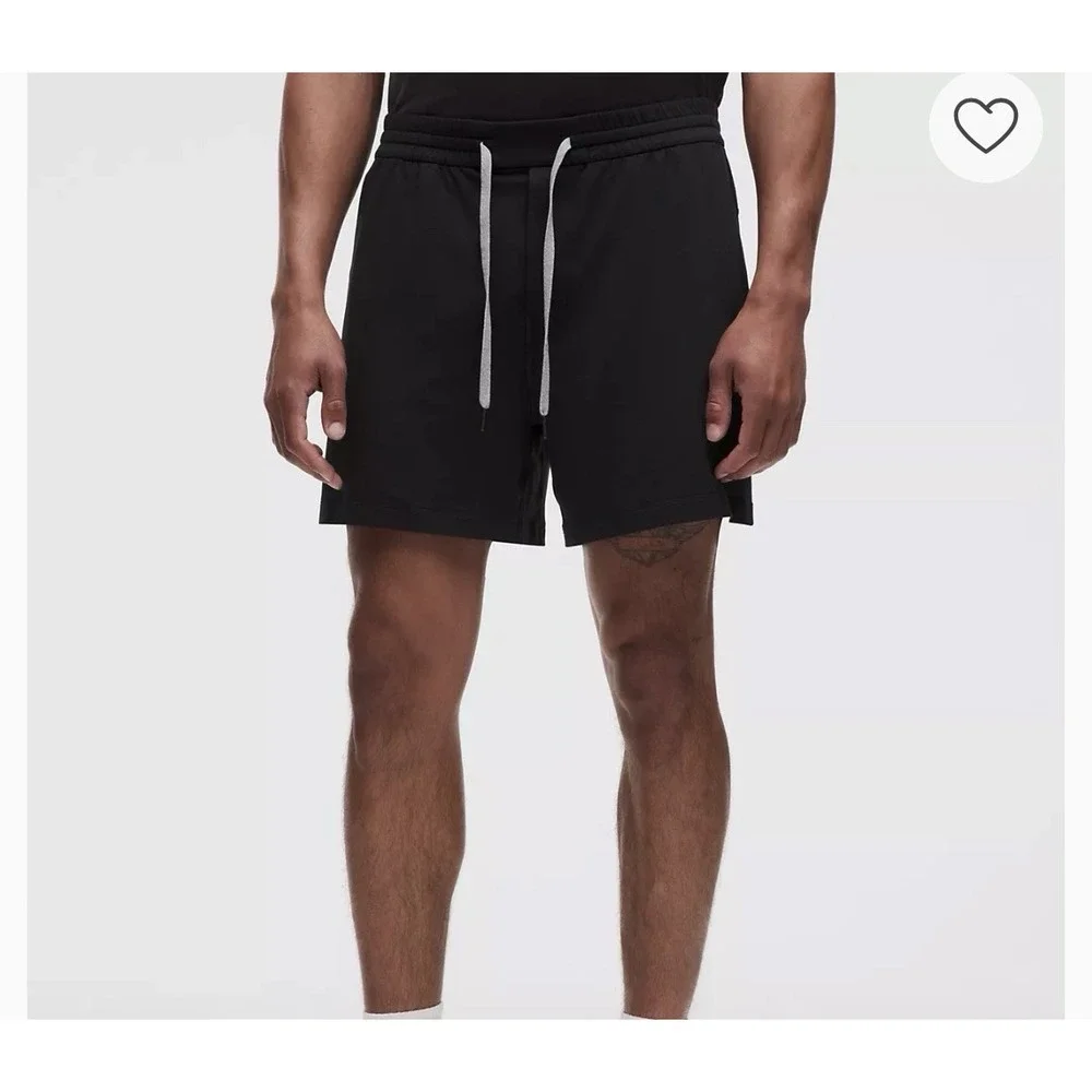 Lululemon Men's Black Soft Jersey Elastic Waist Drawstring 5